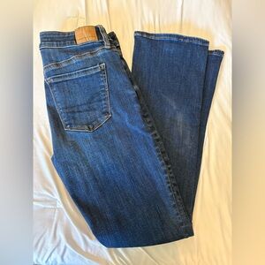 American Eagle Outfitters Dark Blue Straight Leg Jeans